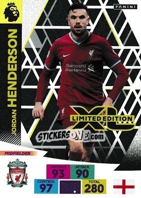 Cromo Jordan Henderson - English Premier League 2020-2021. Adrenalyn XL - Panini