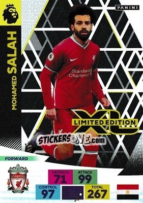 Sticker Mohamed Salah - English Premier League 2020-2021. Adrenalyn XL n. LE-MS - Panini