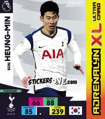 Figurina Son Heung-Min - English Premier League 2020-2021. Adrenalyn XL - Panini