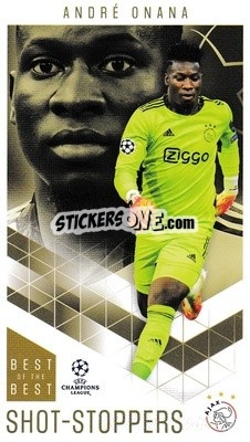 Sticker André Onana - UEFA Champions League 2020-2021. Best of the best - Topps