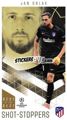 Sticker Jan Oblak - UEFA Champions League 2020-2021. Best of the best - Topps