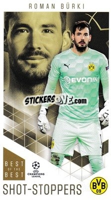 Sticker Roman Bürki - UEFA Champions League 2020-2021. Best of the best n. 3 - Topps