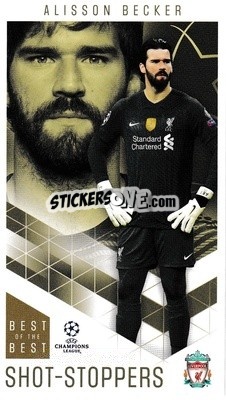 Sticker Alisson Becker - UEFA Champions League 2020-2021. Best of the best n. 8 - Topps
