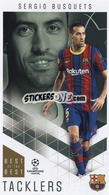 Figurina Sergio Busquets - UEFA Champions League 2020-2021. Best of the best - Topps