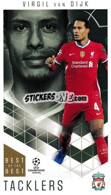 Sticker Virgil van Dijk - UEFA Champions League 2020-2021. Best of the best n. 15 - Topps