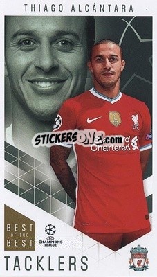 Sticker Thiago Alcántara - UEFA Champions League 2020-2021. Best of the best n. 16 - Topps