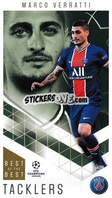 Sticker Marco Verratti - UEFA Champions League 2020-2021. Best of the best n. 18 - Topps