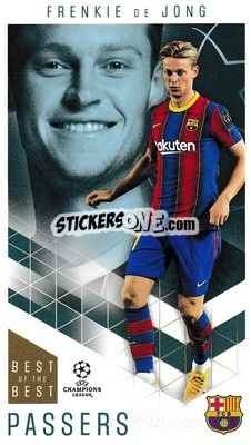 Sticker Frenkie de Jong - UEFA Champions League 2020-2021. Best of the best n. 22 - Topps