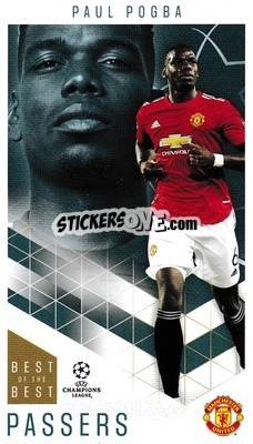 Sticker Paul Pogba - UEFA Champions League 2020-2021. Best of the best n. 27 - Topps