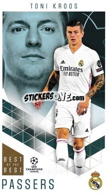 Sticker Toni Kroos - UEFA Champions League 2020-2021. Best of the best n. 30 - Topps