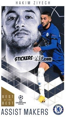 Sticker Hakim Ziyech - UEFA Champions League 2020-2021. Best of the best n. 33 - Topps