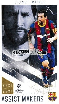 Sticker Lionel Messi - UEFA Champions League 2020-2021. Best of the best n. 34 - Topps