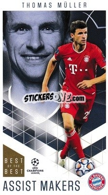 Sticker Thomas Müller - UEFA Champions League 2020-2021. Best of the best - Topps