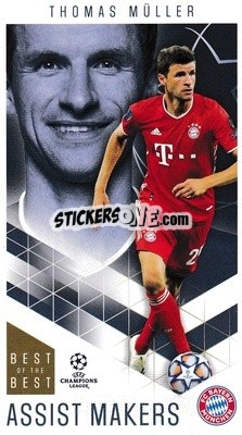 Sticker Thomas Müller - UEFA Champions League 2020-2021. Best of the best n. 35 - Topps