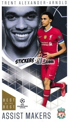 Sticker Trent Alexander-Arnold - UEFA Champions League 2020-2021. Best of the best n. 36 - Topps
