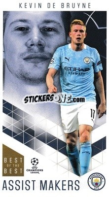 Sticker Kevin De Bruyne - UEFA Champions League 2020-2021. Best of the best n. 37 - Topps