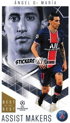Figurina Ángel Di María - UEFA Champions League 2020-2021. Best of the best - Topps