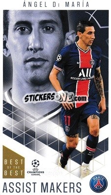 Sticker Ángel Di María - UEFA Champions League 2020-2021. Best of the best n. 39 - Topps