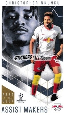 Sticker Christopher Nkunku - UEFA Champions League 2020-2021. Best of the best n. 40 - Topps