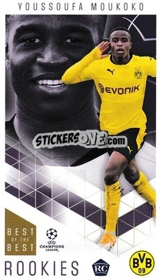 Sticker Youssoufa Moukoko - UEFA Champions League 2020-2021. Best of the best n. 44 - Topps