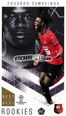 Sticker Eduardo Camavinga - UEFA Champions League 2020-2021. Best of the best n. 48 - Topps