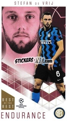 Sticker Stefan de Vrij - UEFA Champions League 2020-2021. Best of the best n. 54 - Topps