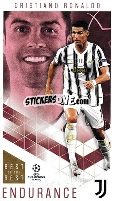 Sticker Cristiano Ronaldo - UEFA Champions League 2020-2021. Best of the best n. 55 - Topps