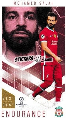Sticker Mohamed Salah - UEFA Champions League 2020-2021. Best of the best n. 57 - Topps