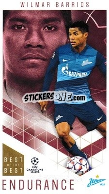 Sticker Wilmar Barrios - UEFA Champions League 2020-2021. Best of the best n. 60 - Topps