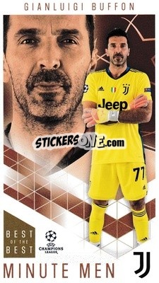 Sticker Gianluigi Buffon - UEFA Champions League 2020-2021. Best of the best - Topps