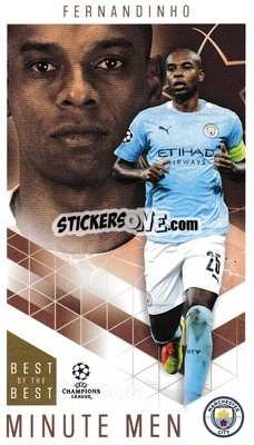 Sticker Fernandinho - UEFA Champions League 2020-2021. Best of the best - Topps