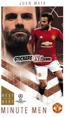 Sticker Juan Mata - UEFA Champions League 2020-2021. Best of the best n. 68 - Topps