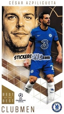 Sticker César Azpilicueta - UEFA Champions League 2020-2021. Best of the best n. 72 - Topps