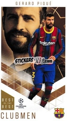 Sticker Gerard Piqué - UEFA Champions League 2020-2021. Best of the best n. 73 - Topps