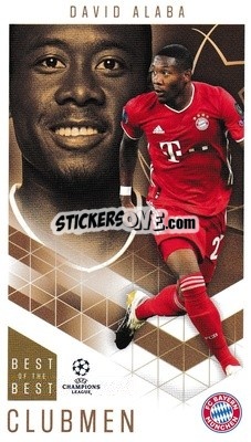 Sticker David Alaba - UEFA Champions League 2020-2021. Best of the best n. 74 - Topps