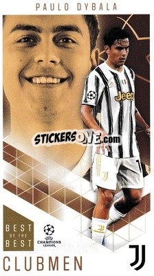 Sticker Paulo Dybala - UEFA Champions League 2020-2021. Best of the best n. 75 - Topps