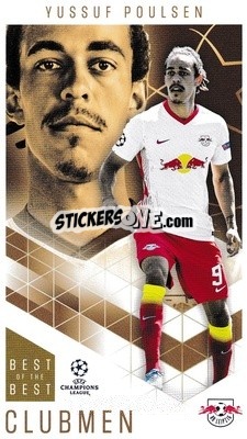 Sticker Yussuf Poulsen - UEFA Champions League 2020-2021. Best of the best n. 78 - Topps