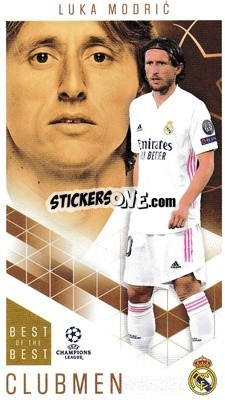 Sticker Luka Modric - UEFA Champions League 2020-2021. Best of the best - Topps