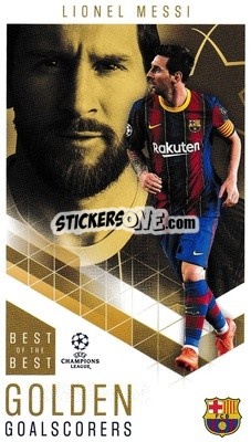 Sticker Lionel Messi - UEFA Champions League 2020-2021. Best of the best n. 86 - Topps