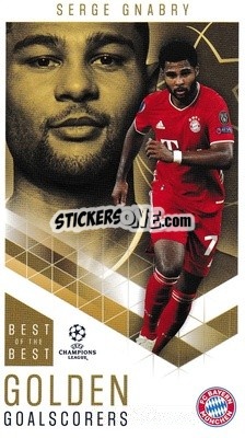 Sticker Serge Gnabry - UEFA Champions League 2020-2021. Best of the best n. 87 - Topps