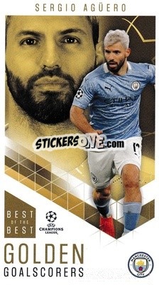 Sticker Sergio Agüero - UEFA Champions League 2020-2021. Best of the best n. 94 - Topps