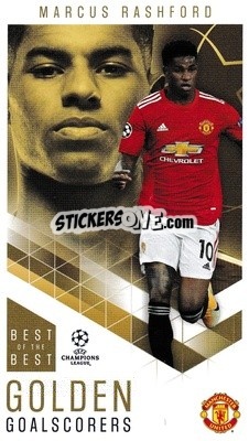 Sticker Marcus Rashford - UEFA Champions League 2020-2021. Best of the best n. 95 - Topps