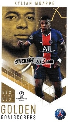 Sticker Kylian Mbappé - UEFA Champions League 2020-2021. Best of the best n. 96 - Topps