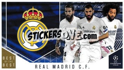 Sticker Real Madrid CF - UEFA Champions League 2020-2021. Best of the best - Topps
