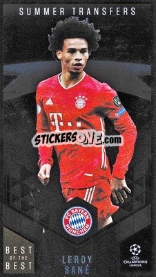 Sticker Leroy Sané - UEFA Champions League 2020-2021. Best of the best n. 125 - Topps