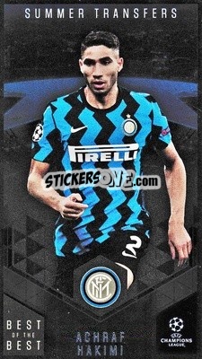 Sticker Achraf Hakimi - UEFA Champions League 2020-2021. Best of the best - Topps