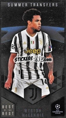 Sticker Weston McKennie - UEFA Champions League 2020-2021. Best of the best n. 127 - Topps