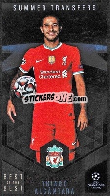 Sticker Thiago Alcántara - UEFA Champions League 2020-2021. Best of the best n. 128 - Topps