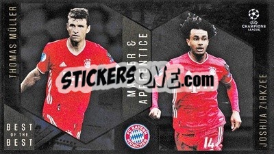 Sticker Thomas Müller / Joshua Zirkzee - UEFA Champions League 2020-2021. Best of the best n. 134 - Topps