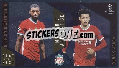 Sticker Georginio Wijnaldum / Curtis Jones - UEFA Champions League 2020-2021. Best of the best - Topps